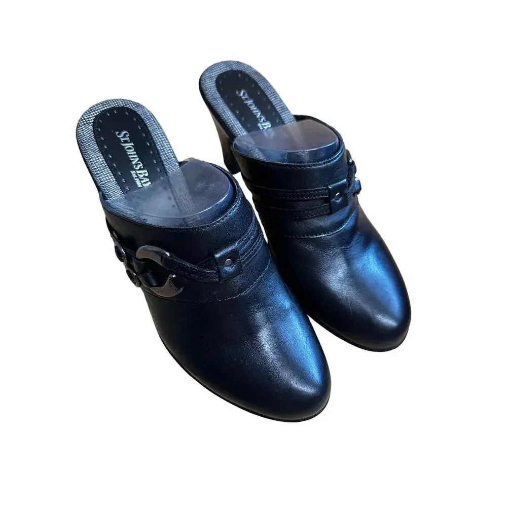 St John’s Bay Black Mule Clogs New, Never Worn Size 10
